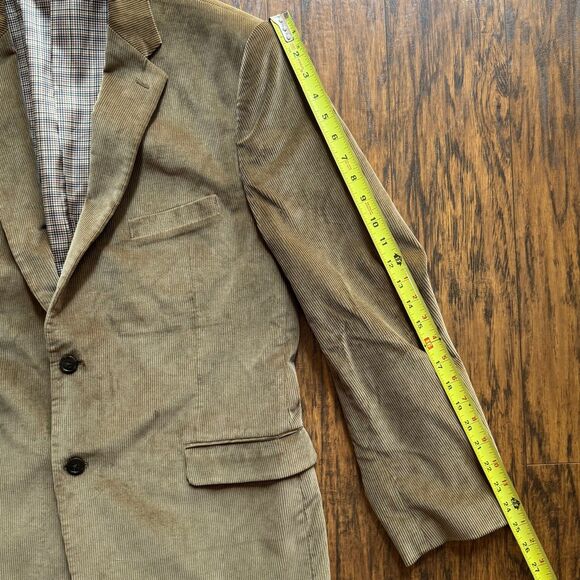 Saddlebred Corduroy Blazer Brown 2 Button Jacket Sport Coat Mens Size 44R - Picture 12 of 14
